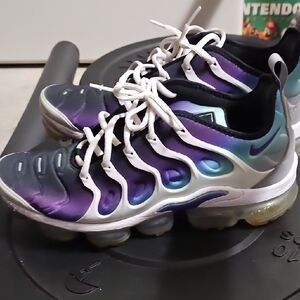 Nike Men's Vapormax Gradient Purple-Teal Air-Style Sneakers with White Laces